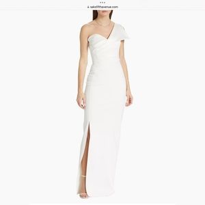 CHIARA BONI ONE SHOULDER GOWN